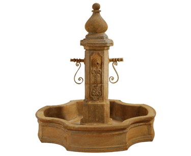 Monaco Pond Outdoor Cast Stone Garden Fountain Fountain Tuscan